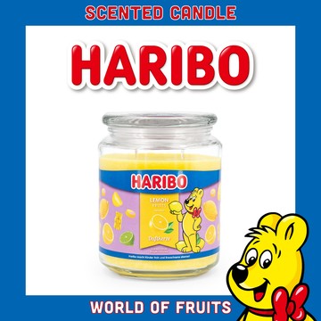 【HARIBO CANDLE 哈瑞寶】促銷！小熊軟糖香氛蠟燭  檸檬 (510g)