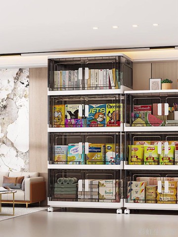 免安裝收納柜可移動臥室折疊收納箱家用客廳玩具收納儲物柜零食柜