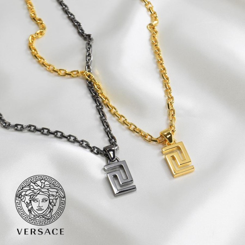 VERSACE グレカネックレス 人気 希少 シルバー - アクセサリー