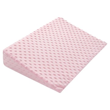 嬰兒防吐奶斜坡枕 孕婦托腹枕頭 餵奶哺乳枕 安撫枕 三角枕 (防止寶寶吐奶/溢奶/防嗆/緩解脹氣)  粉色  棉布/聚酯纖維/豆豆絨