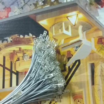 【台中現貨】Diy小屋  燈 一條6元 黃暖燈 袖珍屋 長度30公分