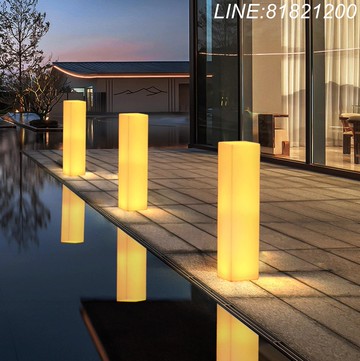 氛圍燈 露營燈 免運/開立發票 方塊太陽能燈露營網紅落地燈餐廳庭院草坪燈公園景觀燈入戶花園燈 快速出貨