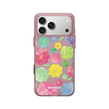 iPhone 17 Pro Max Clear (相機按鈕) 晶醺玫 - Knock Knock A2Z - 彩繪花花調色盤