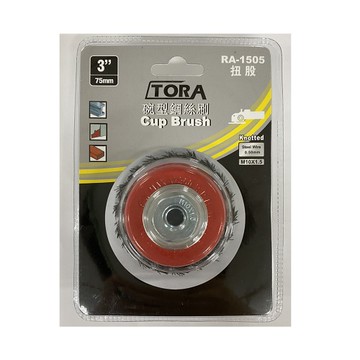 3吋 碗型扭股鋼絲刷 10x1.5