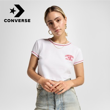 【Converse官方旗艦店】短袖上衣_女性_10026775-A01