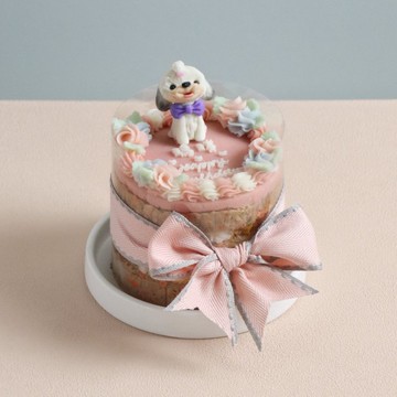 毛孩專屬派對蛋糕 雙層名字蛋糕 寵物肉肉蛋糕 毛家人蛋糕房