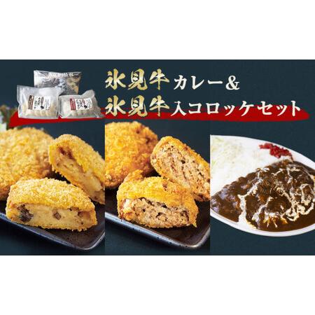 ふるさと納税 氷見牛カレー＆氷見牛コロッケ氷見牛ミンチカツセット 富山県氷見市