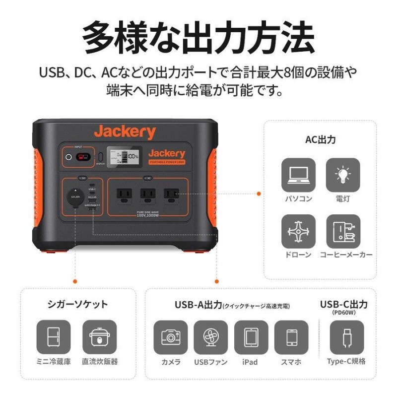 売り出し Jackery Japan ショッピング店Jackery ポータブル電源 1000