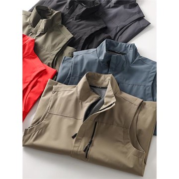 重磅！機能輕工裝馬甲！3M反光！春夏戶外薄款立領速干透氣馬甲男