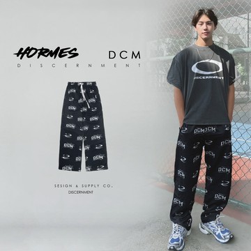 [HORMES] DISCERNMENT PAJAMA PANTS 滿版LOGO 睡褲 休閒褲