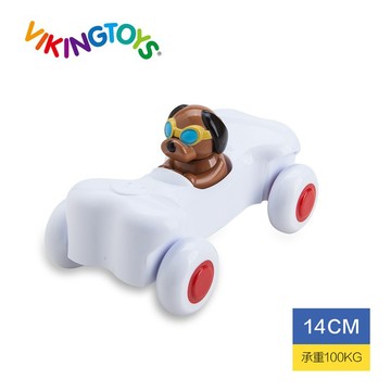 瑞典Viking toys踩不壞/不刮手的維京玩具-動物賽車手-阿飛骨頭號-14cm #小車車#車車模型#車車玩具