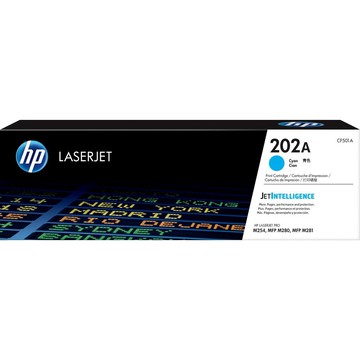 【送$100禮券+免運】HP CF501A (202A) 藍色 原廠碳粉匣 適用M254nw/MFP M280nw/MFP M281cdw