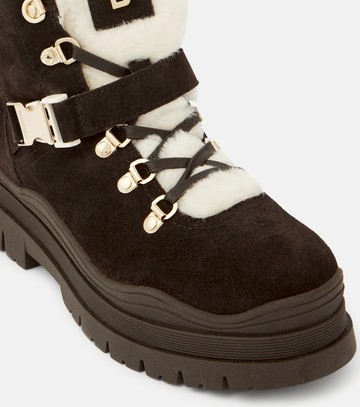 Bogner Arosa shearling-trimmed suede ankle boots