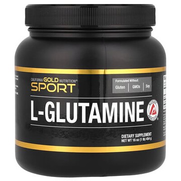 California Gold Nutrition, 運動型，L-谷氨酰胺粉，AjiPure®，無麩質，1 磅（454 克）