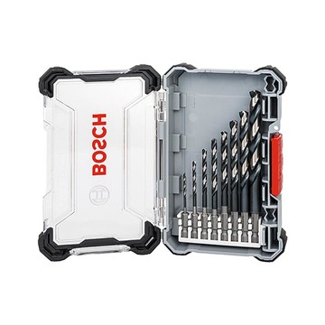 品牌工具暢貨館 BOSCH 博世 8件組 HSS 鐵工鑽頭 4分之1英吋六角柄 實用盒裝(2-10 mm)