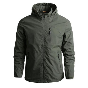 沖鋒衣男款春秋戶外薄款機車騎行服男士夾克立領軟殼防風防水外套