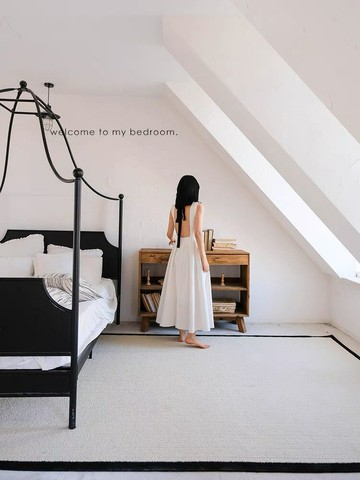 地毯客廳高級輕奢輕現代簡約防水可擦洗沙發茶幾毯臥室床邊毯地墊