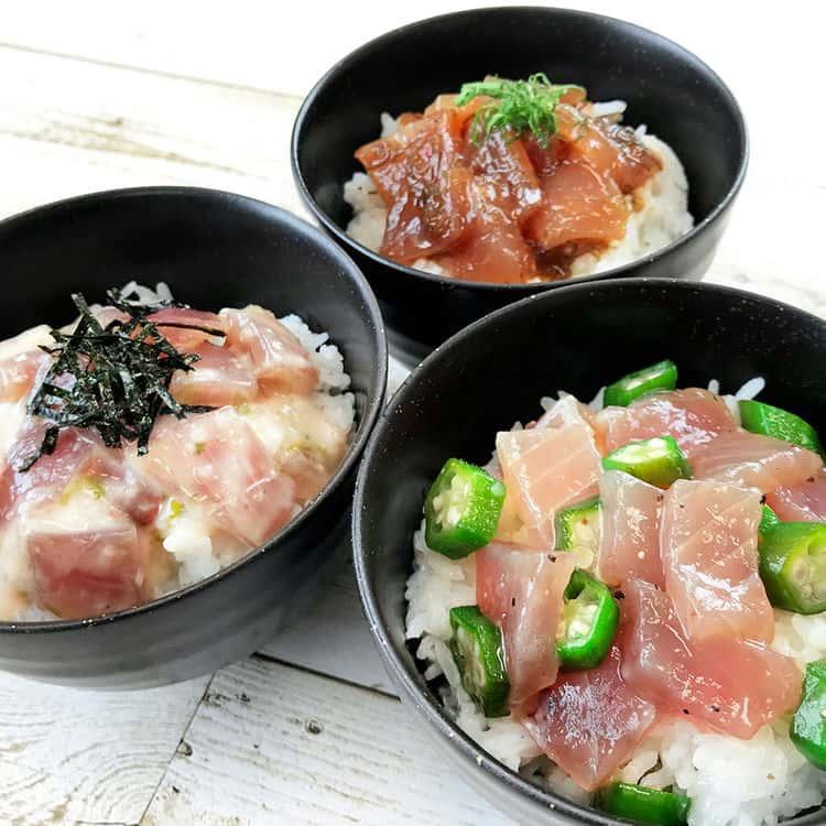 静岡 まぐろ惣菜丼 3種詰合せ I 漬けまぐろ旨塩丼、漬けまぐろ山かけ丼、漬けまぐろ旨辛丼 ※離島は配送不可