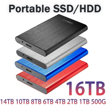 跨境升級移動硬盤USB3.0500GB/1TB/2TB/4T/8T擴容拉絲便攜【Snownelle優選】