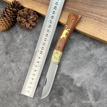 三閤鋼鋒利刀具水果刀隨身手把刀便攜戶折刀鋒利折疊廠家 JQW3