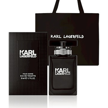KARL LAGERFELD卡爾同名時尚男性淡香水50ml(贈卡爾品牌袋)