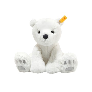 Steiff 德國金耳釦泰迪熊 可愛絨毛玩偶  28cm  Lasse Polar Bear 北極熊  1個
