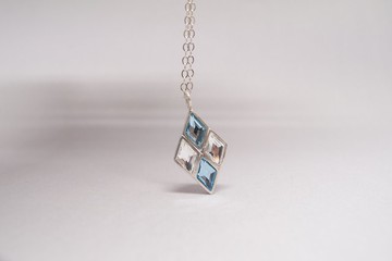 925純銀施華洛世奇水晶純銀項鍊