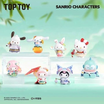 TOP TOY 三麗鷗 四季華服 三麗鷗 古裝 庫洛米 美樂蒂 布丁狗 漢頓 彼安諾 盲盒 盒玩 一中盒