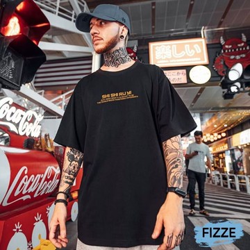 M-8XL 韓版大學t 短t 短袖 男女款大學t 班服 男生衣著 t恤 加大碼情侶裝五分袖ATD2026【Fizze】