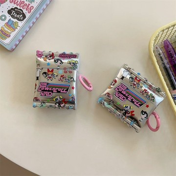 💖台灣寄出 新品上新💖【3413人好評】飛天小女警適用airpods1/2/3代蘋果藍牙耳機套AirPodPro四代