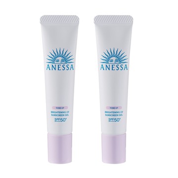 【SHISEIDO 資生堂】安耐曬 美光燈潤色防曬凝膠N 15g 兩入組 台灣專櫃貨