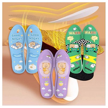 兒童發熱暖足鞋墊(1雙入) 款式可選 顏色隨機出貨