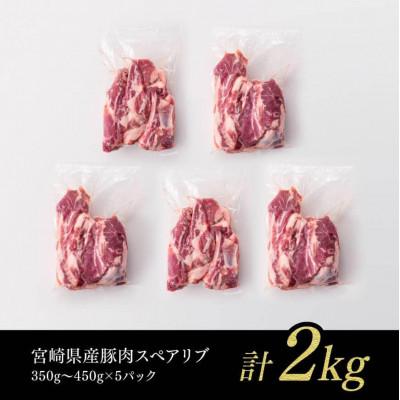 ふるさと納税 川南町 宮崎県産豚肉スペアリブ2kg(5パック)