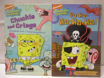 【書寶二手書T8／原文小說_AMA】Chuckle and Cringe_Yo-Ho-Ha-Ha-Ha!_2本合售_SpongeBob