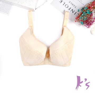 【Ks 凱恩絲】有氧蠶絲簡約小資女美胸膚色內衣(B4603款)