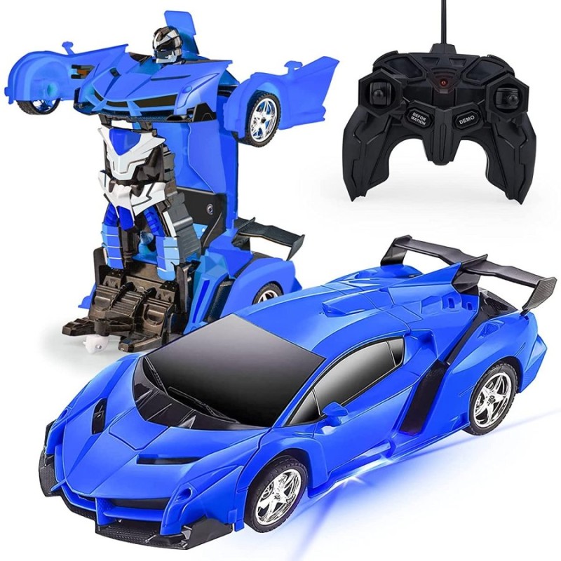 Tcvents ラジコンカー ロボット 変形 車おもちゃ スタントカー ロボットに変身できる ラジコン リモコンRCカー モデルカー 多機能 ロボッ  通販 LINEポイント最大GET | LINEショッピング