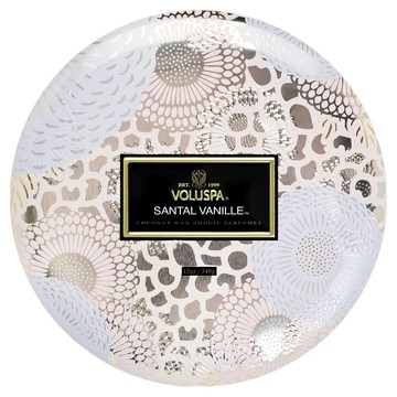 VOLUSPA 3芯錫蠟燭  檀木香草  340g  1個