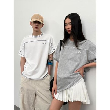 roaringwild a arch 咆哮野獸 撞色抗皺肌理感上衣美式短袖t恤男