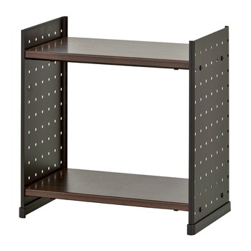 【H&R安室家】桌上收納書架 鐵板置物架 OA145黑色