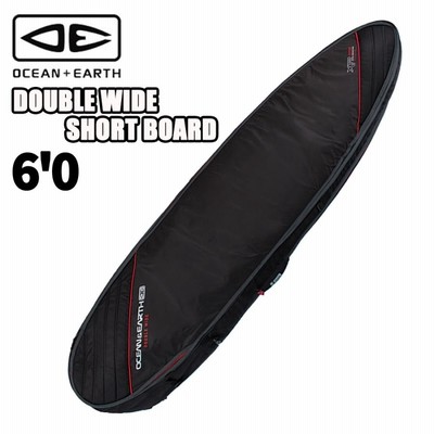 O&E 6’0 ダブルワイドショート DOUBLE WIDE SHORT BOARD BLACK/RED ハードカバー ハードケース サーフボードケース サーフィン マリンスポーツ