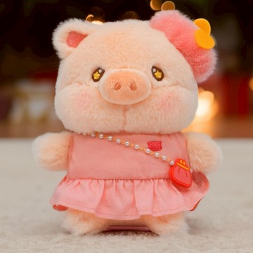 【Toyzeroplus】罐頭豬LuLu Pink Life - 優雅Lu毛絨掛件