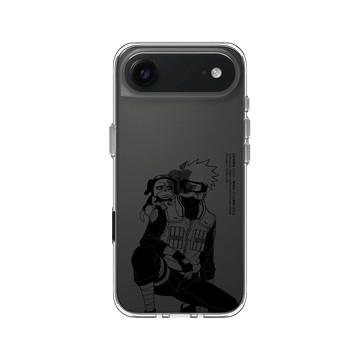 iPhone Air Clear Case（相機按鈕） 透明 - 火影忍者 Naruto - 素描系列-旗木卡卡西&帕克