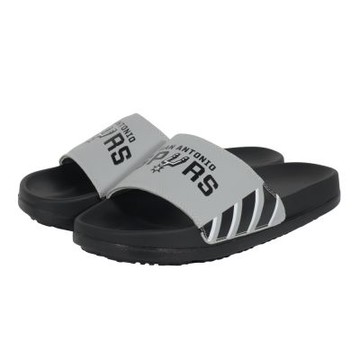 NBA 隊徽 拼色 運動拖鞋 馬刺隊-灰色系-3525162211