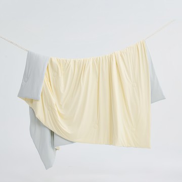 戀家小舖 甜霜涼感涼被  雙人  淡黃色 檸檬冰沙