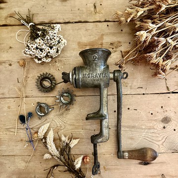 30532-罕見質樸古董鑄鐵食材絞碎器 Antique cast iron grinder