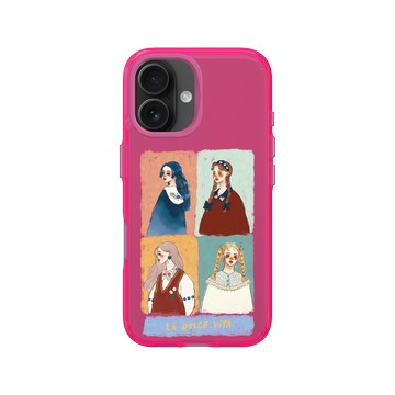 iPhone 16 Clear 粉漾桃 - 甜蜜生活 - 優雅女子