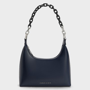 Koi 撞色鍊條腋下包