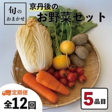 2024年1月発送開始『定期便』旬のお野菜おまかせ5種セット(1～2人)全12回