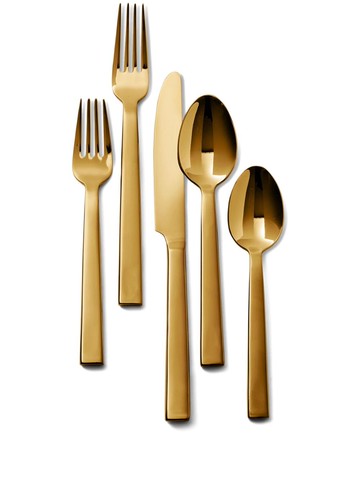 Ralph Lauren Home - Academy five-piece cutlery set - unisex - stainless steel - One Size - Gold