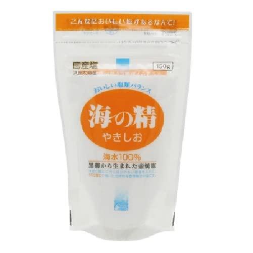 海の精 国産塩 伊豆大島産 やきしお スタンドパック 150g × 10